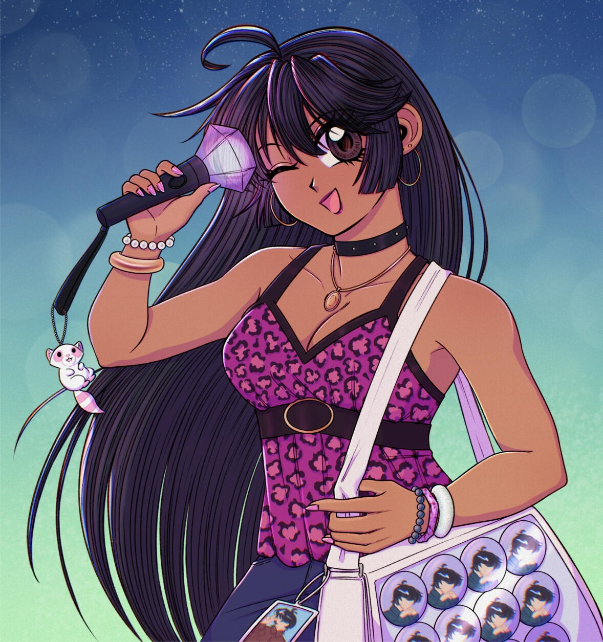 Pop City Con Sunday Badge Art